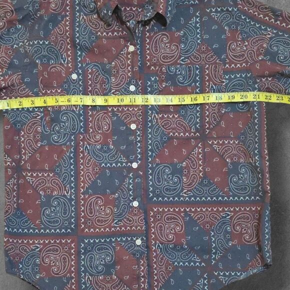 Vintage Paisley Disco Button Down Shirt Medium - Picture 5 of 6